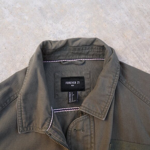 FOREVER 21 olive army styled jacket (SMALL) - Picture 3 of 3